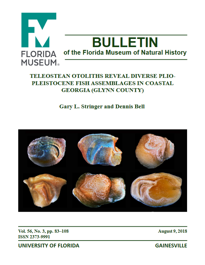 six otolith specimens