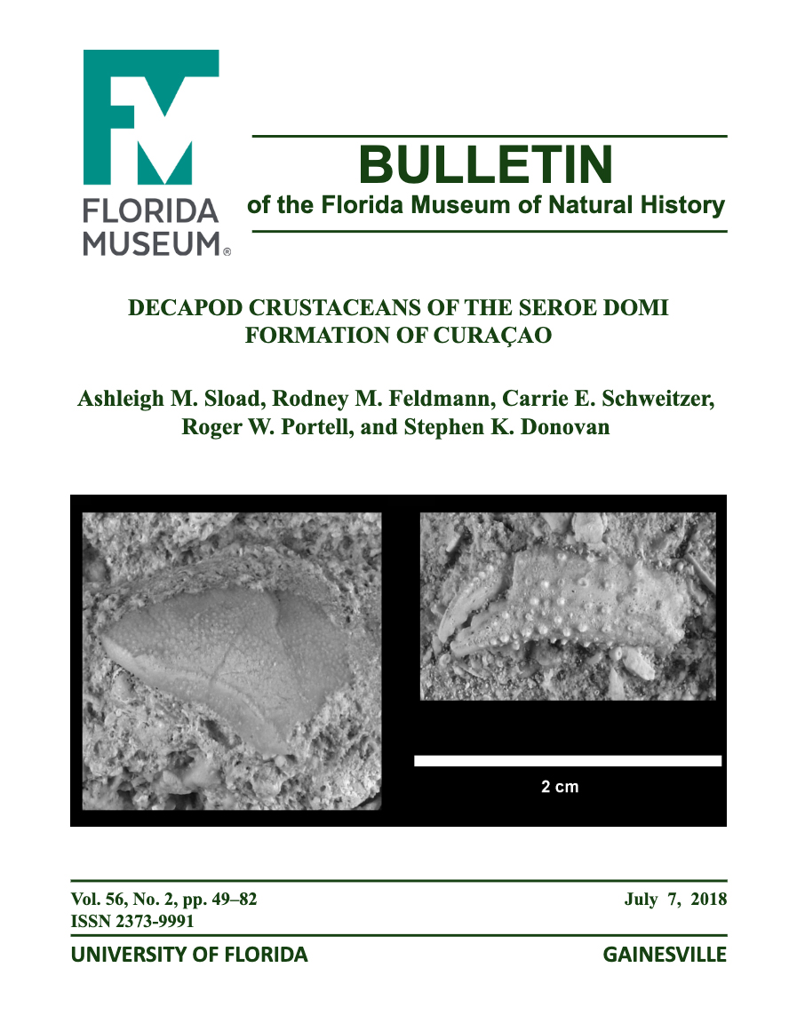 Bulletin cover with title, authors, and two photos of fossil specimens  