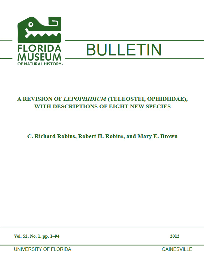 Journal cover with text and Florida Museum logo