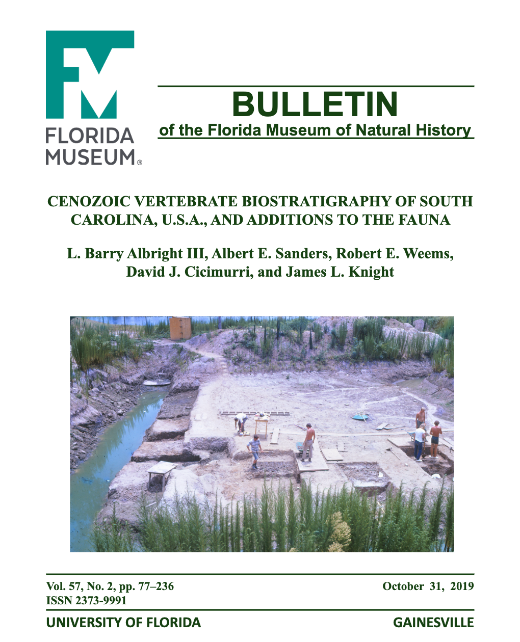 View from above, several people working at the Charleston Museum’s 1971 Chandler Bridge excavation pit